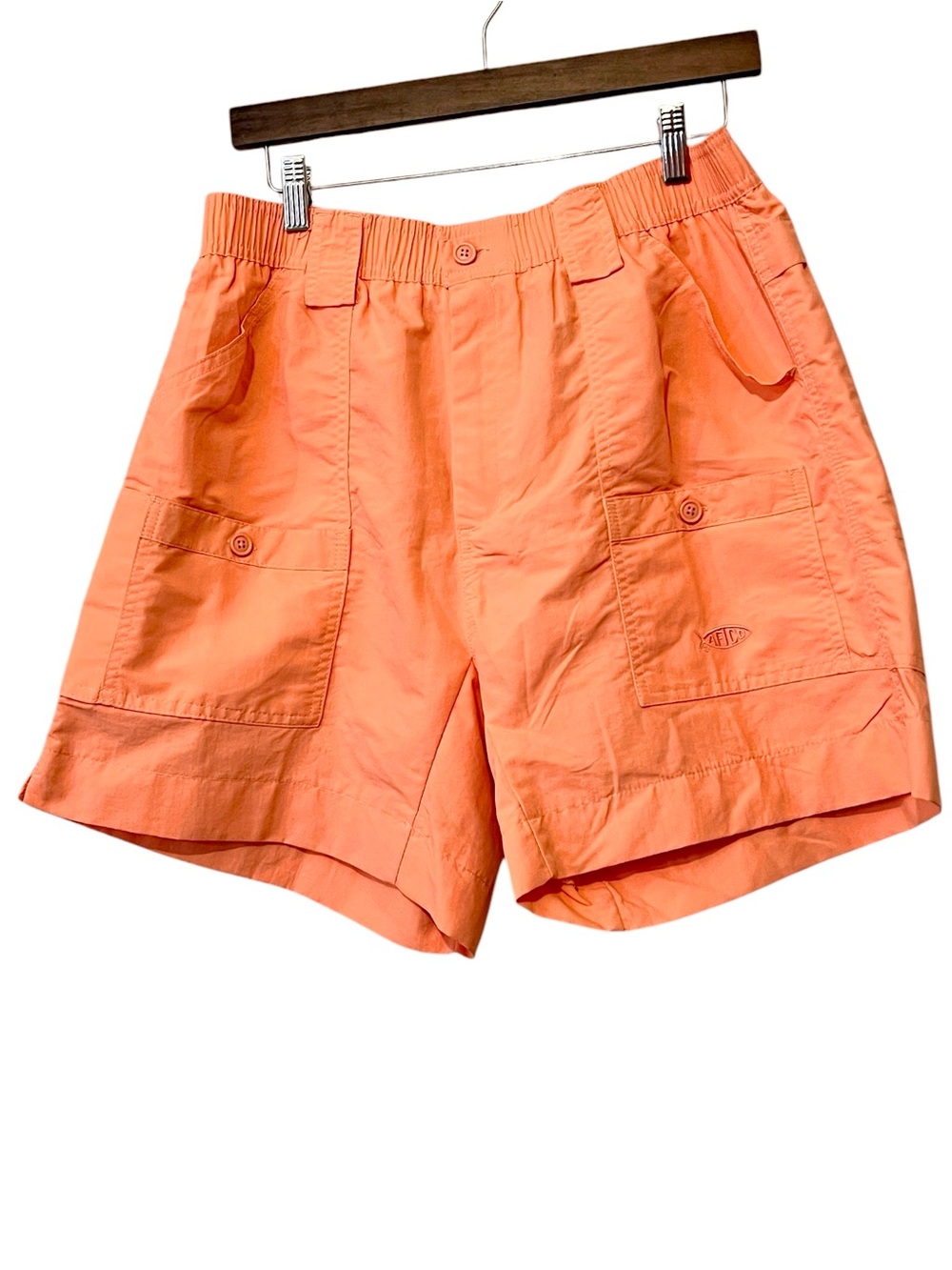 AFTCO Original Fishing Shorts, Mens, Color Desert Coral, Size 34/6” Inseam